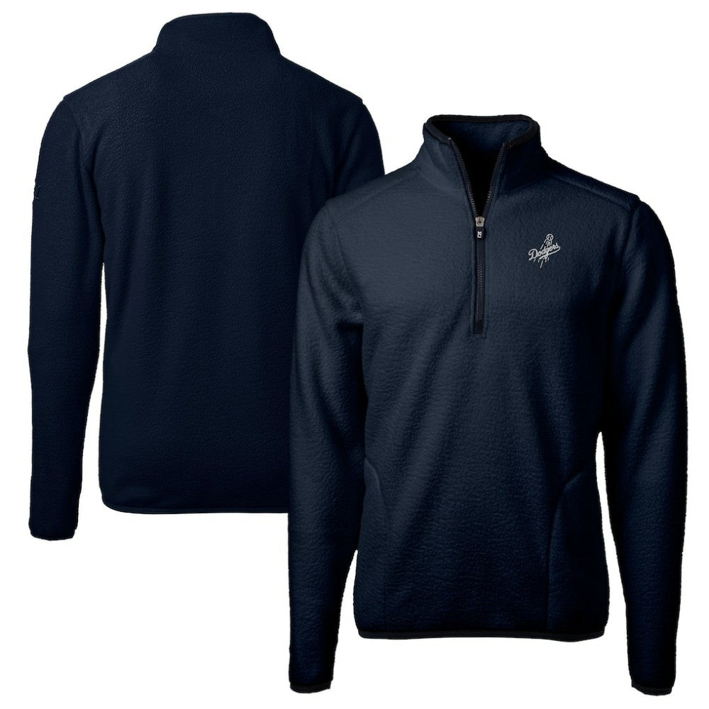 Los Angeles Dodgers Cutter & Buck Big & Tall Cascade Eco Fleece Quarter-Zip Jacket for sale