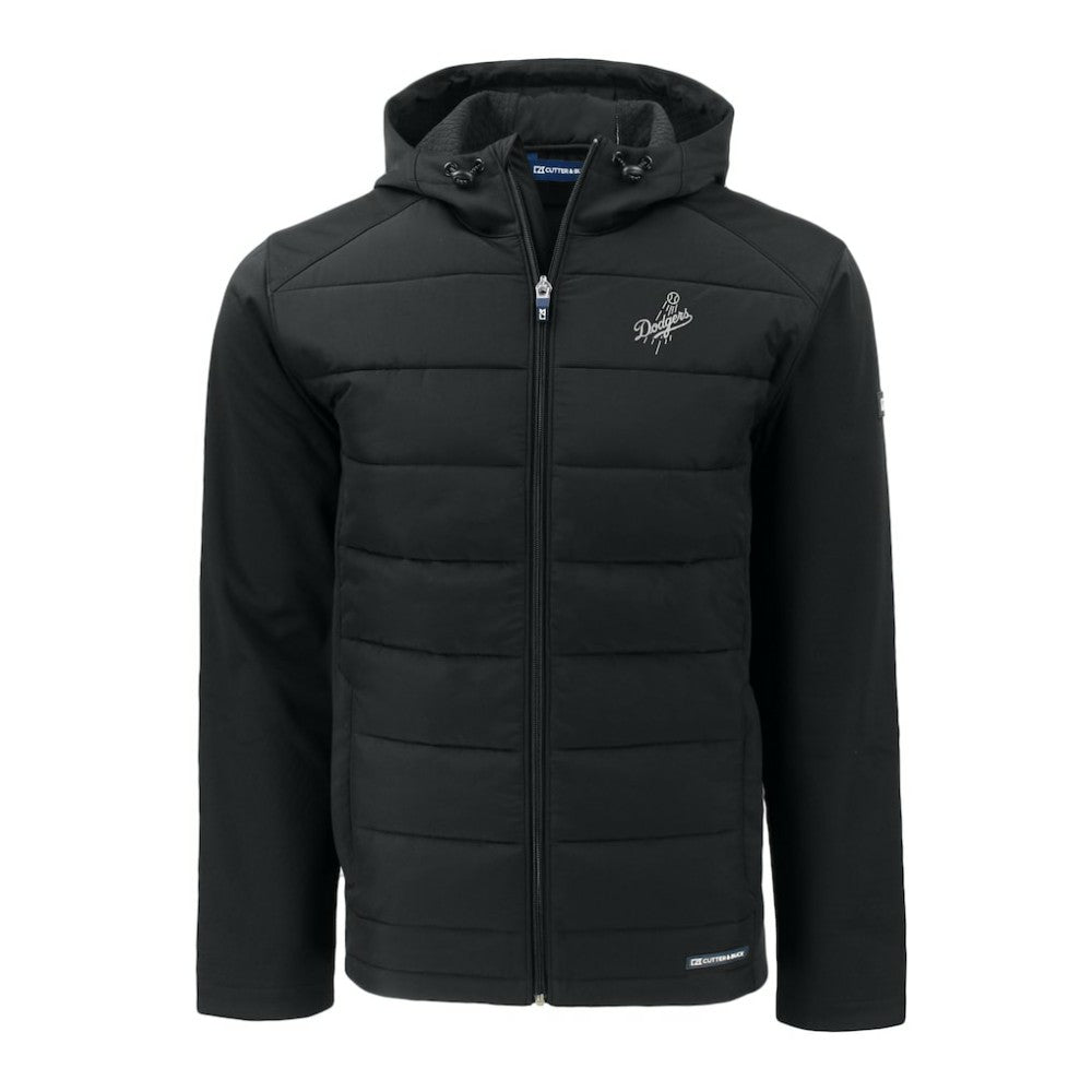 Los Angeles Dodgers Cutter & Buck Big & Tall Evoke Hybrid Eco Softshell Recycled Full-Zip Hooded PrimaLoft Jacket Outlet