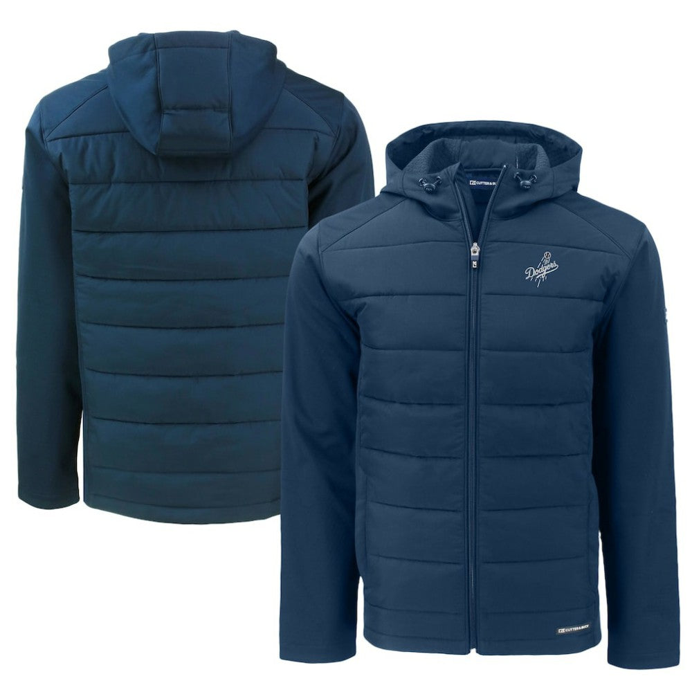 Los Angeles Dodgers Cutter & Buck Big & Tall Evoke Hybrid Eco Softshell Recycled Full-Zip Hooded PrimaLoft Jacket Online