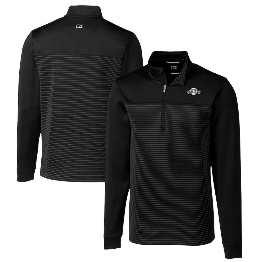 San Francisco Giants Cutter & Buck Big & Tall Traverse Stretch Stripe Eco Tri-Blend Quarter-Zip Top Online