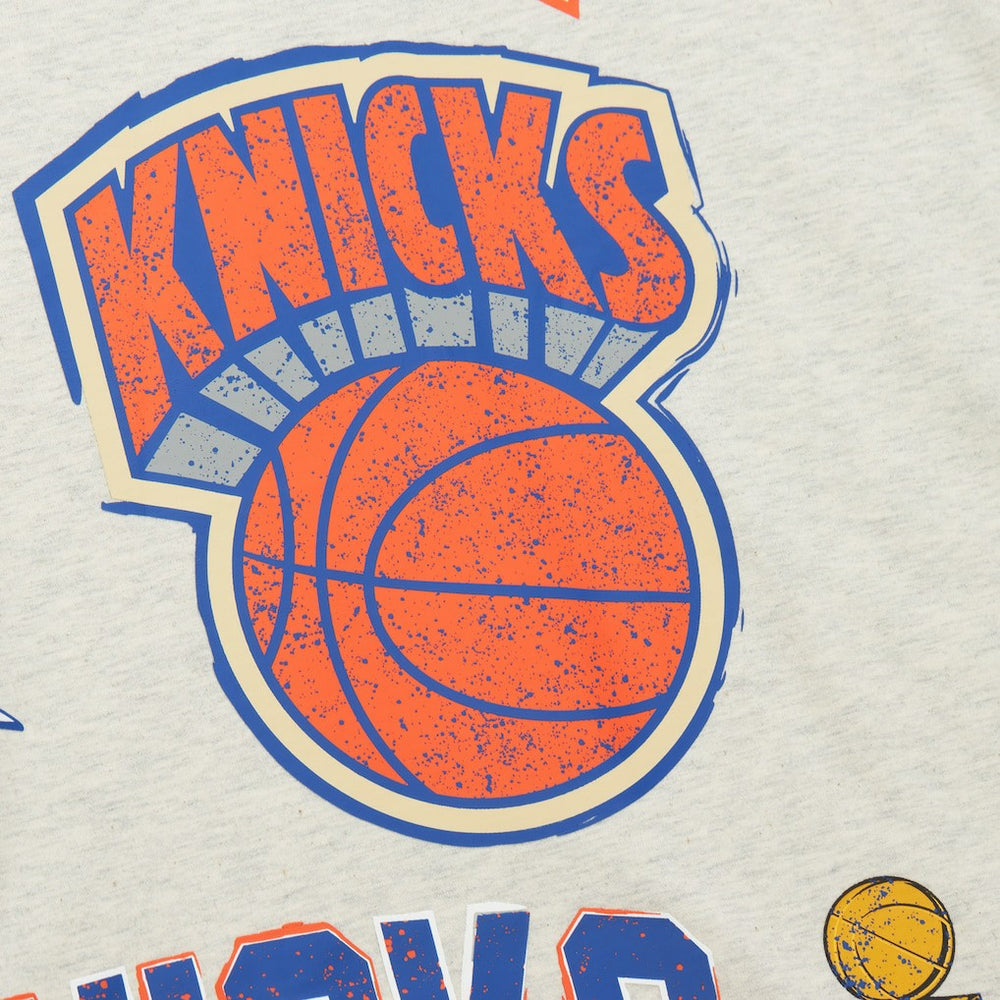 Mitchell & Ness New York Knicks Hardwood Classics Legacy Defined Retro Championship T-Shirt Oatmeal