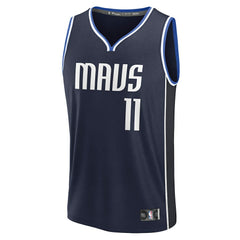 Fanatics Kyrie Irving Dallas Mavericks Fast Break Replica Player Jersey Statement Editi- Navy