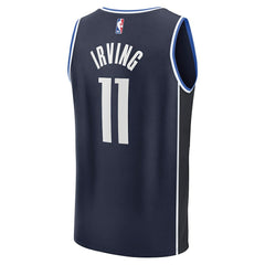 Fanatics Kyrie Irving Dallas Mavericks Fast Break Replica Player Jersey Statement Editi- Navy