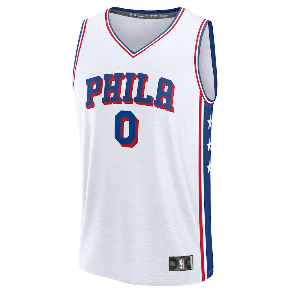 Fanatics Tyrese Maxey Philadelphia 76ers Youth Fast Break Replica Player Jersey Association Edition White