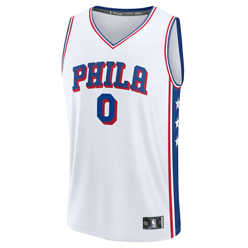 Fanatics Tyrese Maxey Philadelphia 76ers Youth Fast Break Replica Player Jersey Association Edition White