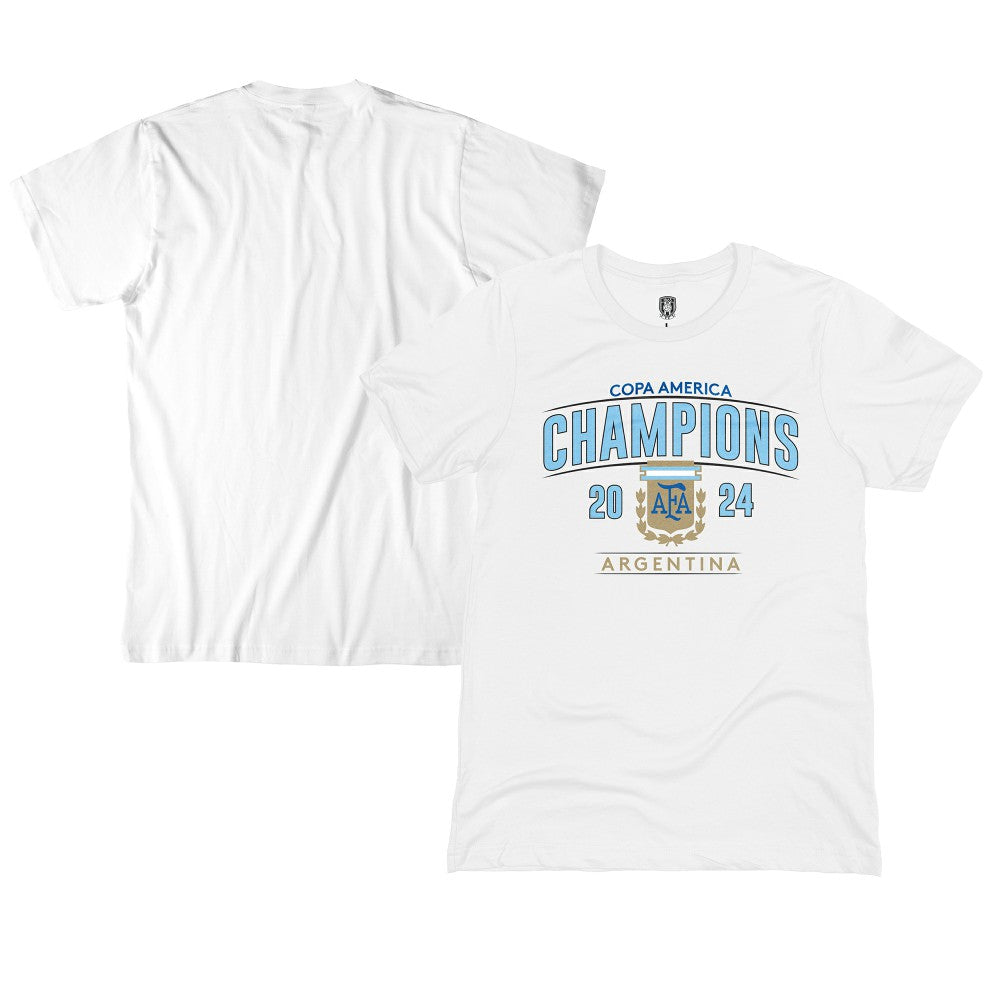 Argentina National Team 1863FC 2024 Copa America Champions T-Shirt White