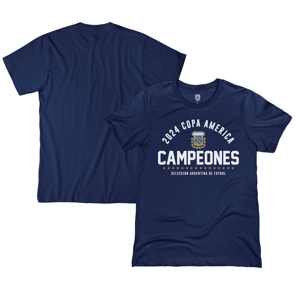 Argentina National Team 1863FC 2024 Copa America Champions T-Shirt Navy