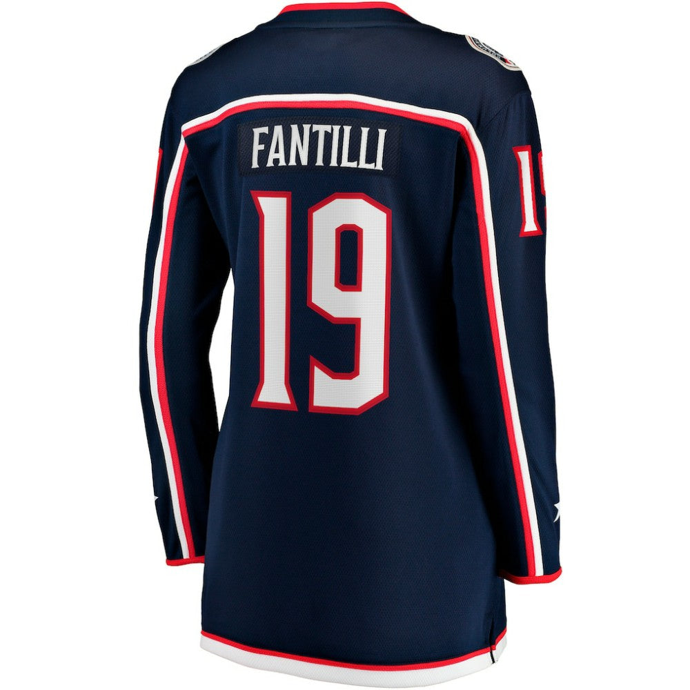 Adam Fantilli Columbus Blue Jackets Fanatics Women's Home Premier Breakaway Player Jersey Breakaway Jersey - Navy | Fanatics Lifestyle