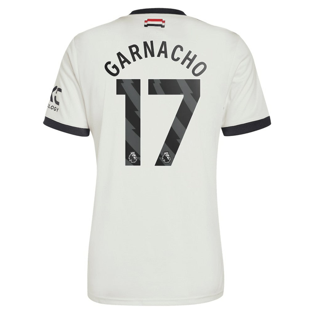 Adidas - Alejandro Garnacho Manchester United Originals 2024/25 Third Replica Jersey - Cream