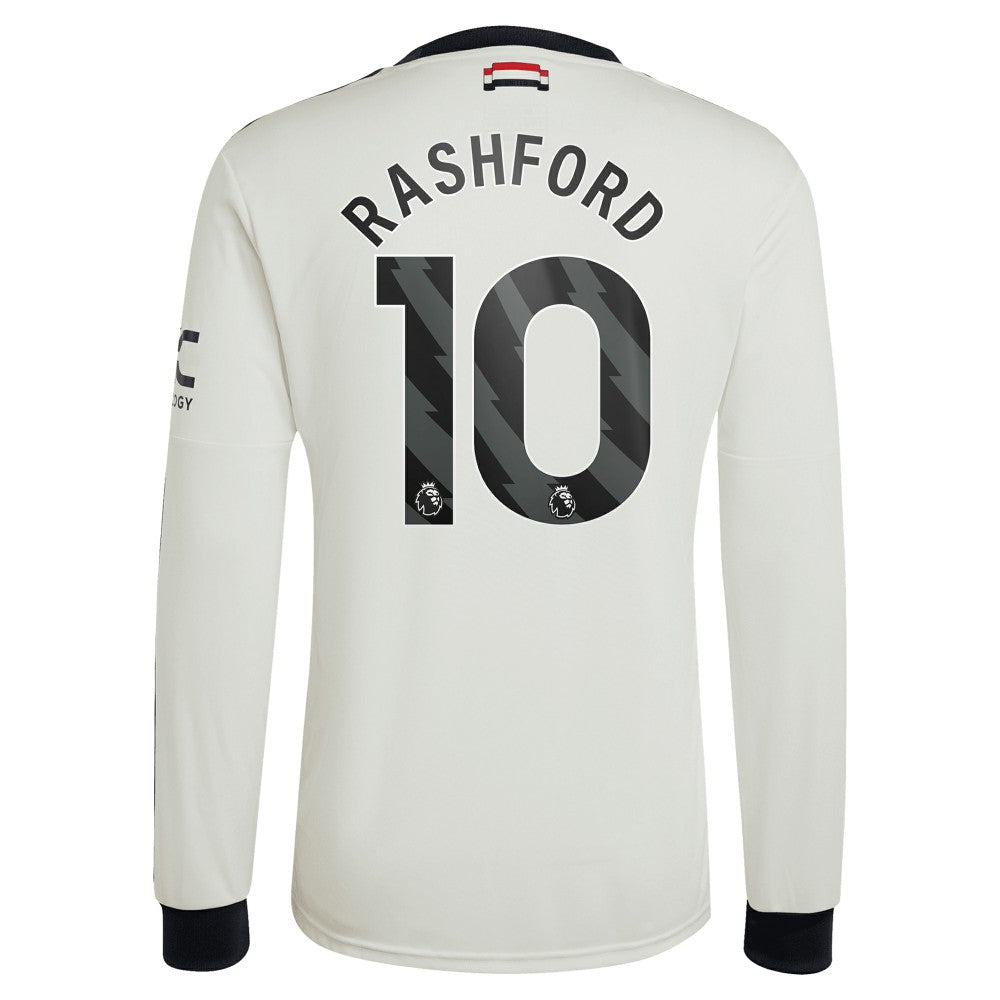 Adidas - Marcus Rashford Manchester United Originals 2024/25 Third Replica Long Sleeve Jersey - Cream