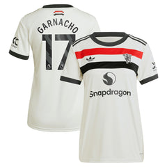 Adidas - Alejandro Garnacho Manchester United Originals Women's 2024/25 Third Replica Jersey - Cream