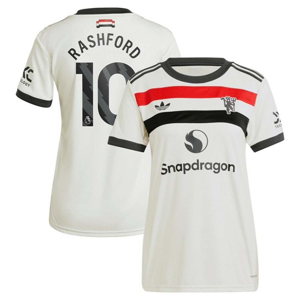 Adidas - Marcus Rashford Manchester United Originals Women's 2024/25 Third Replica Jersey - Cream
