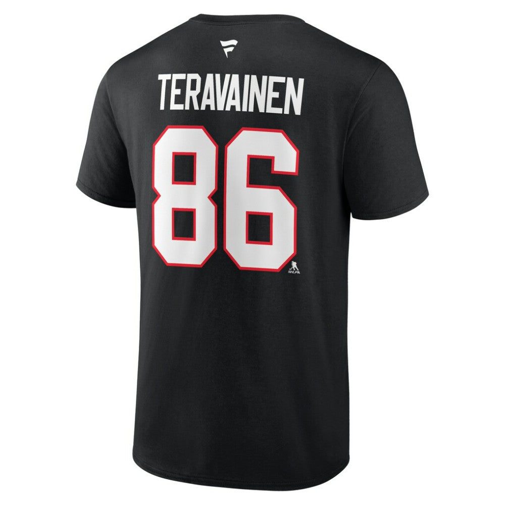 Teuvo Teravainen Chicago Blackhawks Fanatics Authentic Stack Name & Number T-Shirt - Black | Fanatics sale