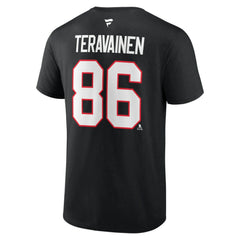 Teuvo Teravainen Chicago Blackhawks Fanatics Authentic Stack Name & Number T-Shirt - Black | Fanatics sale