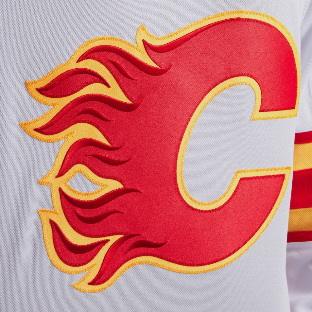 Calgary Flames Fanatics Away Premium Jersey - White | Fanatics Lifestyle