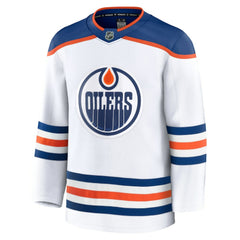 Edmonton Oilers Fanatics Away Premium Jersey - White | Fanatics Lifestyle