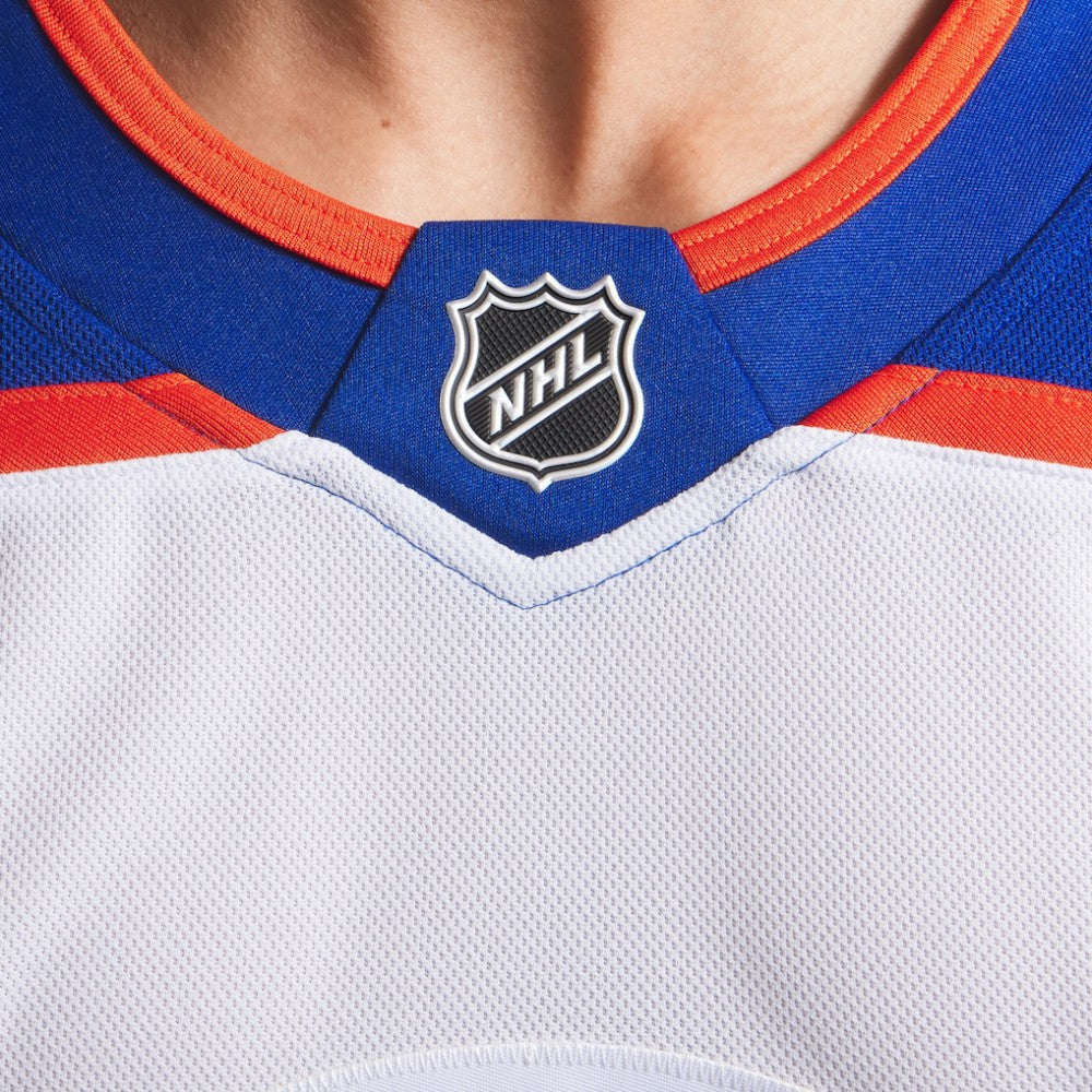 Edmonton Oilers Fanatics Away Premium Jersey - White | Fanatics Lifestyle