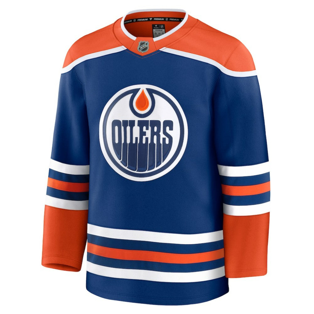 Edmonton Oilers Fanatics Home Premium Jersey - Royal | Fanatics sale