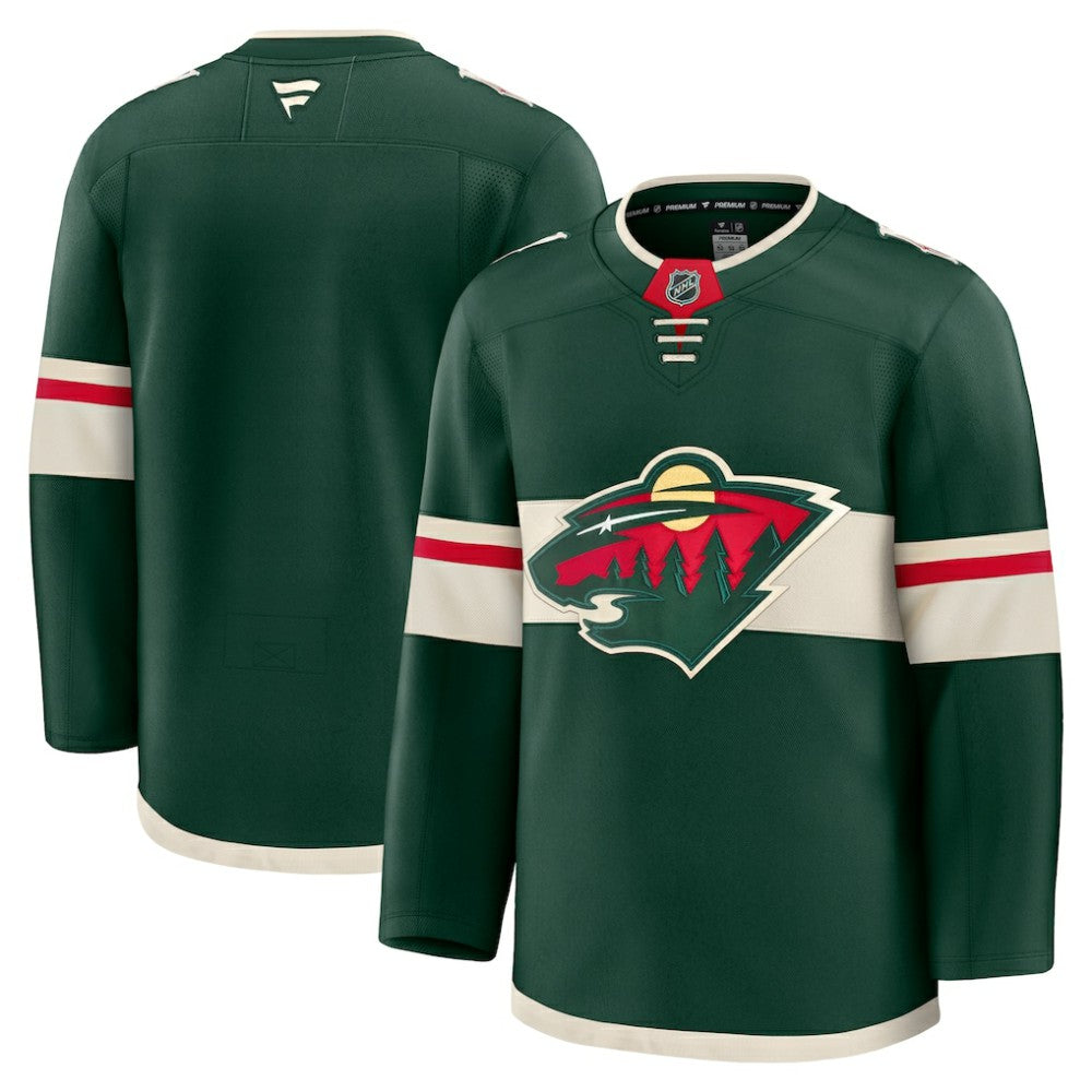 Minnesota Wild Fanatics Home Premium Jersey - Green | Fanatics on sale