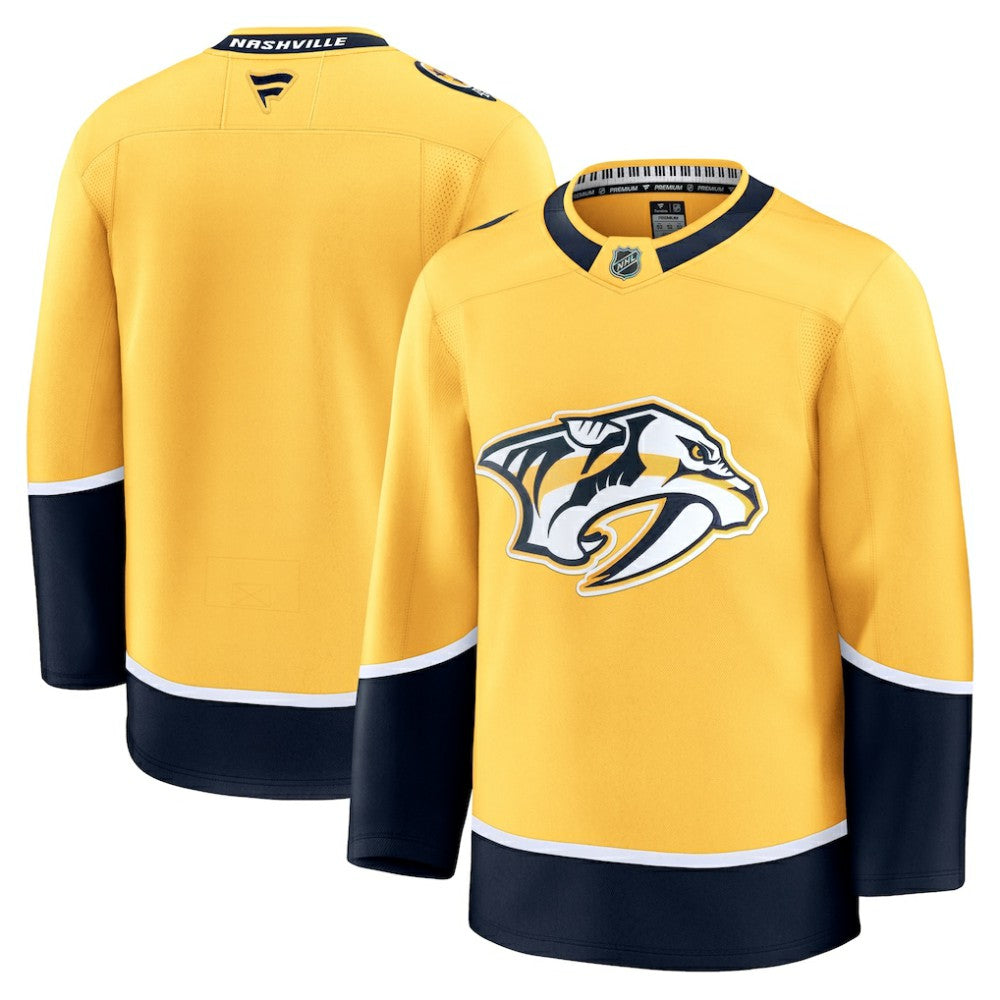 Nashville Predators Fanatics Home Premium Jersey - Yellow | Fanatics sale