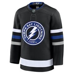 Tampa Bay Lightning Fanatics Alternate Premium Jersey - Black | Fanatics Lifestyle