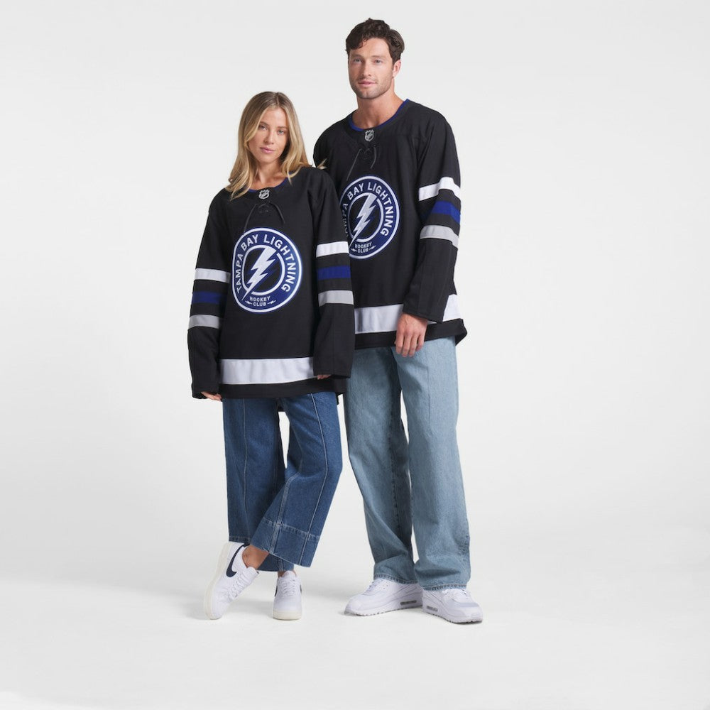 Tampa Bay Lightning Fanatics Alternate Premium Jersey - Black | Fanatics Lifestyle