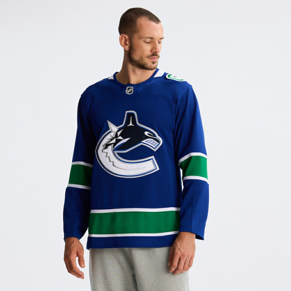Vancouver Canucks Fanatics Home Premium Jersey - Blue | Fanatics discount