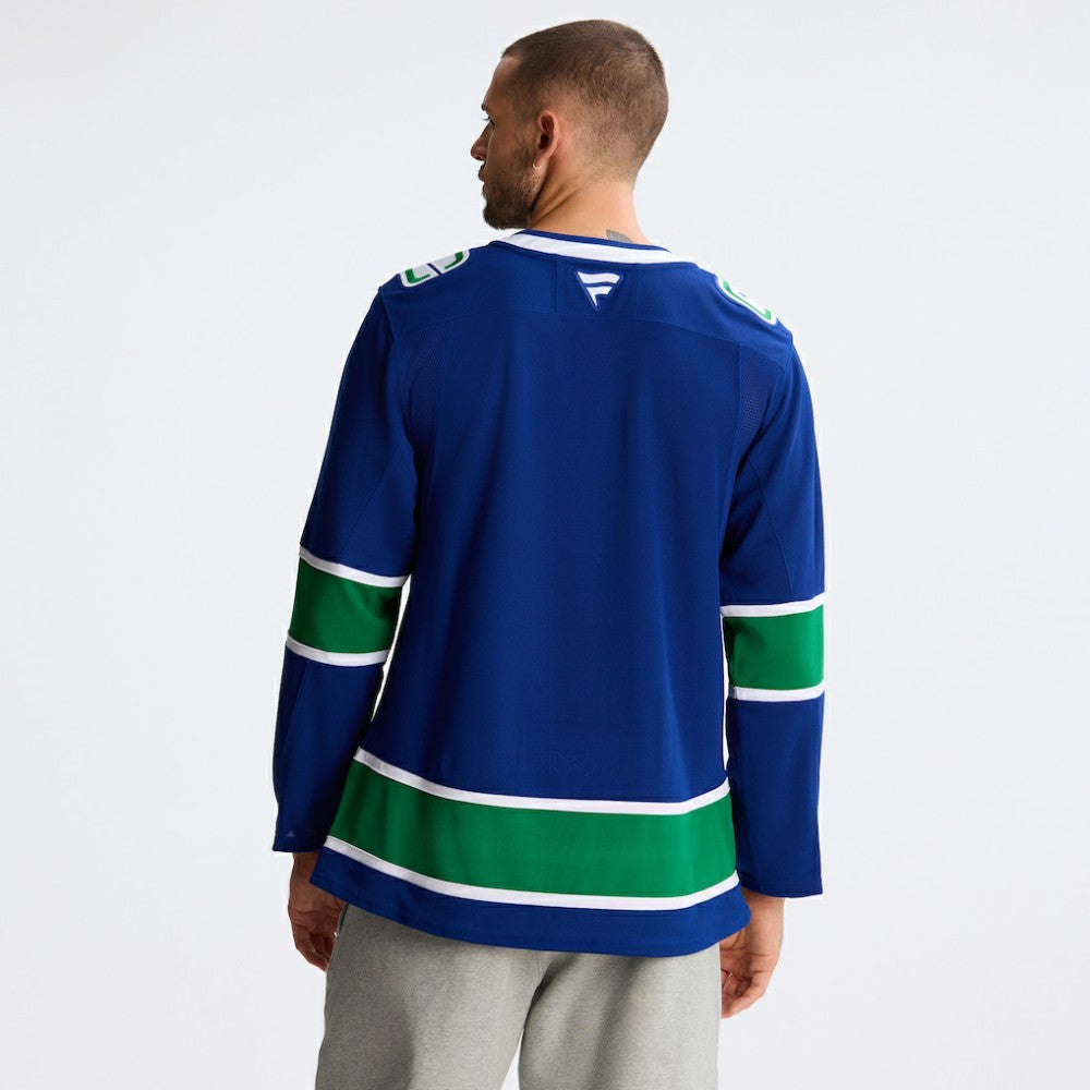 Vancouver Canucks Fanatics Home Premium Jersey - Blue | Fanatics discount