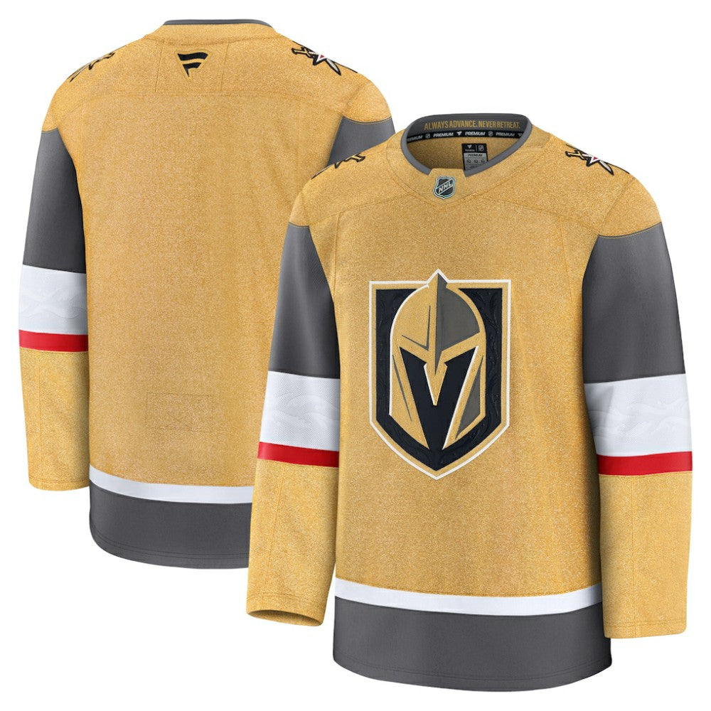 Vegas Golden Knights Fanatics Home Premium Jersey - Gold | Fanatics Lifestyle