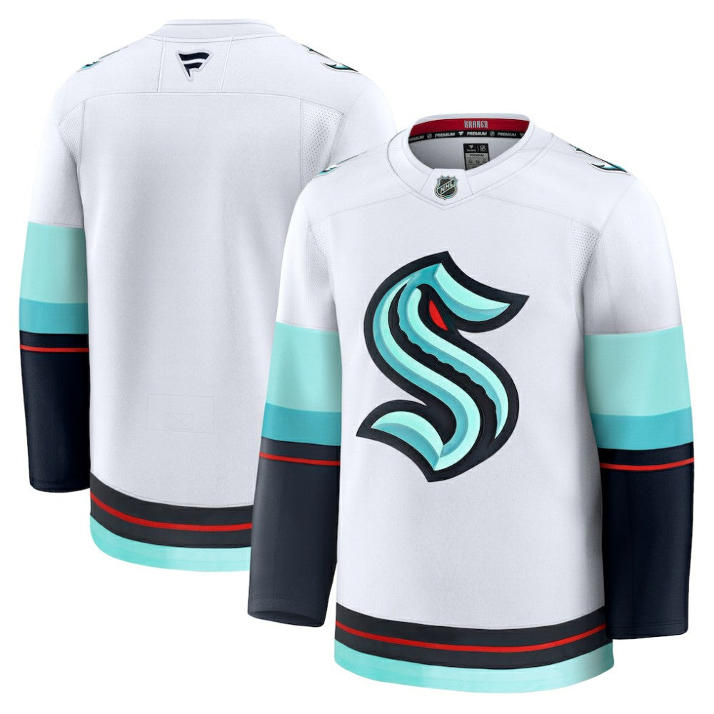 Seattle Kraken Fanatics Away Premium Jersey - White | Fanatics Lifestyle