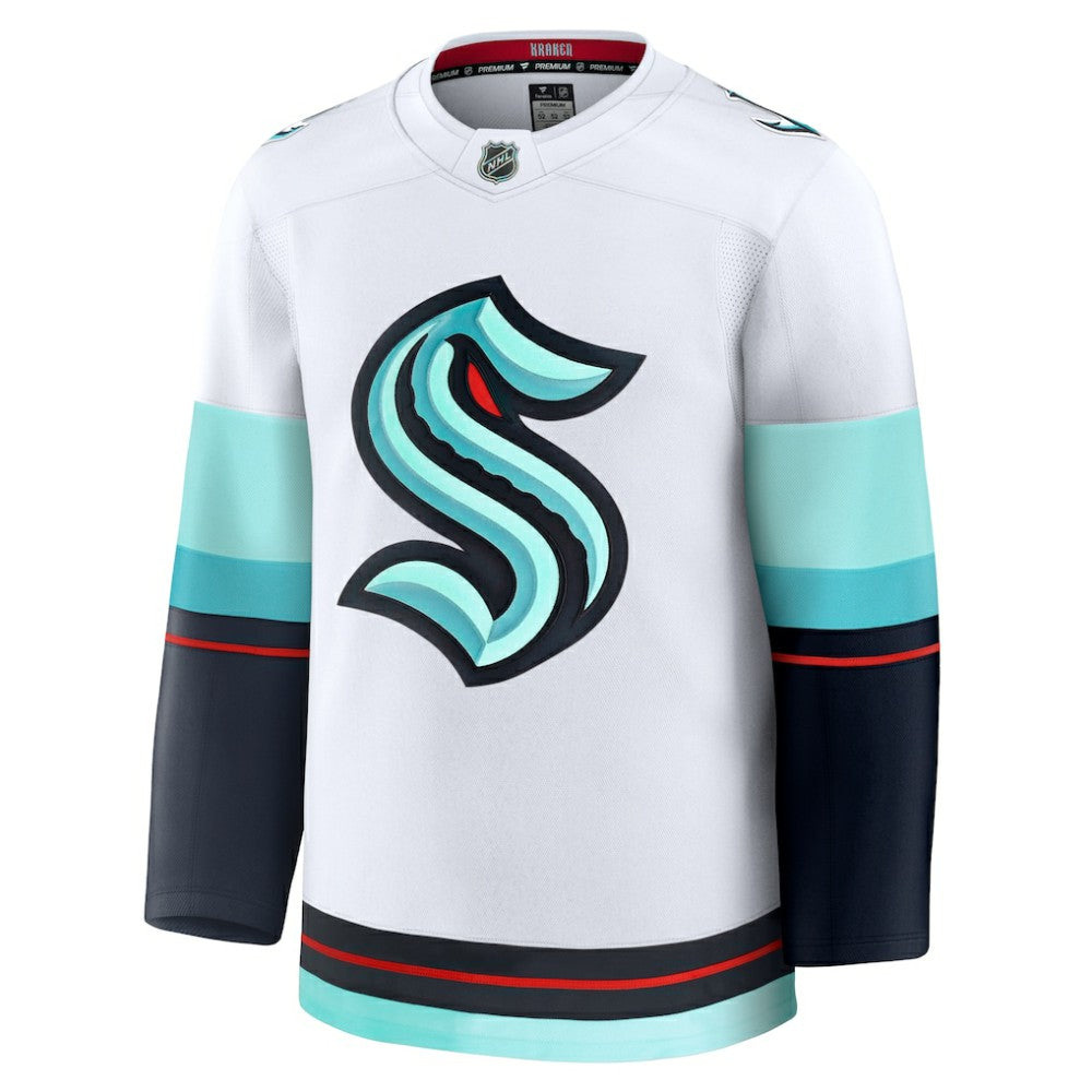 Seattle Kraken Fanatics Away Premium Jersey - White | Fanatics Lifestyle