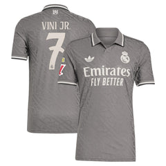 Adidas - Vini Jr. Real Madrid Originals 2024/25 Third Player Jersey - Charcoal