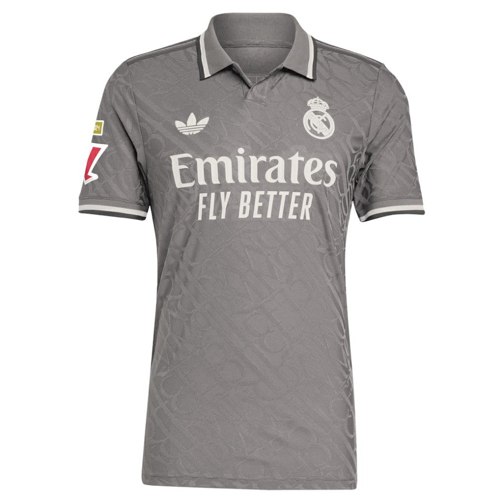 Adidas - Vini Jr. Real Madrid Originals 2024/25 Third Player Jersey - Charcoal