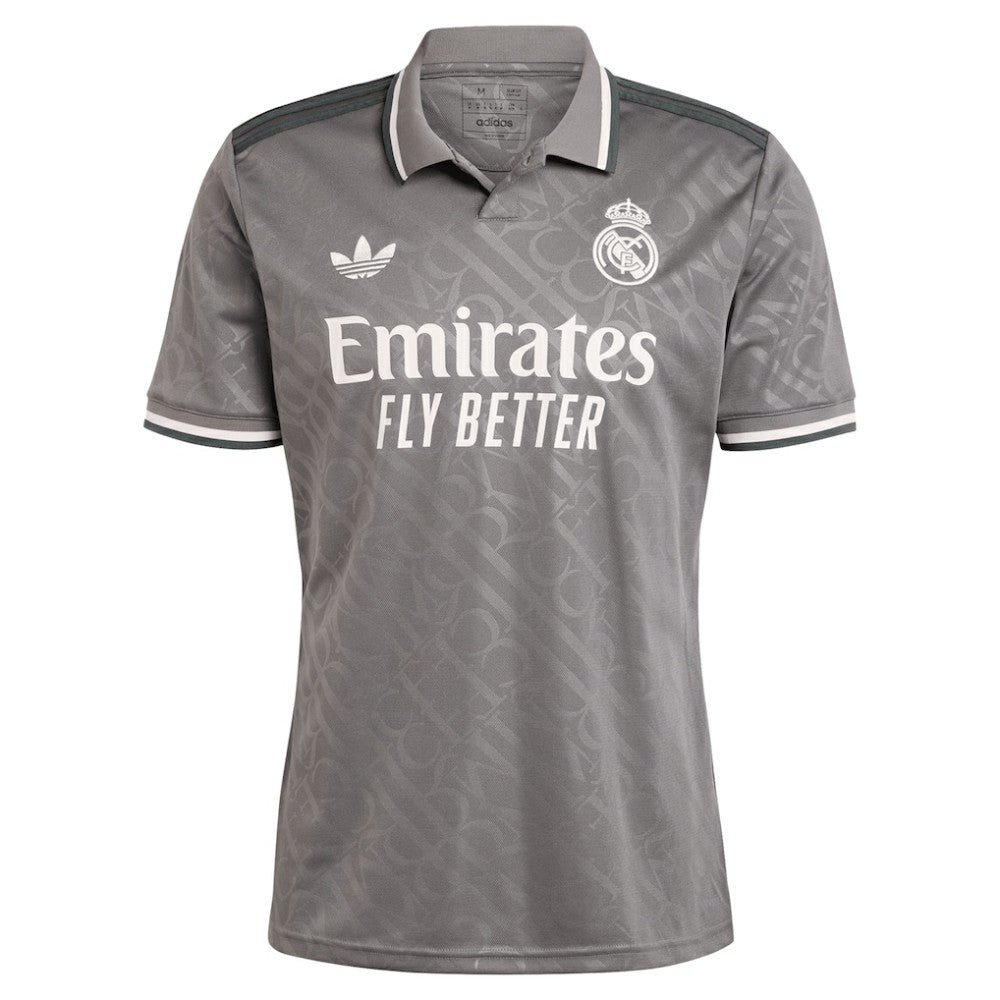 Adidas - Vini Jr. Real Madrid Originals 2024/25 Third Replica Player Jersey - Charcoal