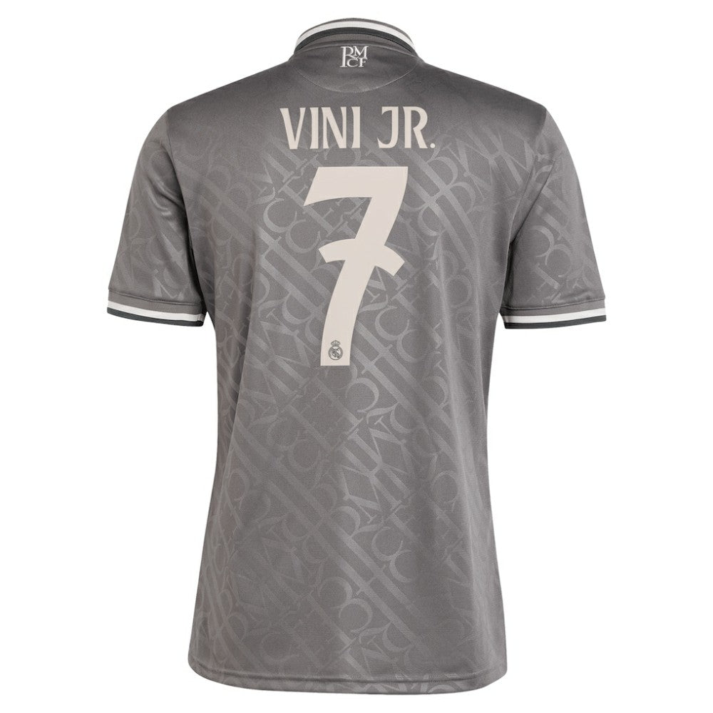 Adidas - Vini Jr. Real Madrid Originals 2024/25 Third Replica Player Jersey - Charcoal