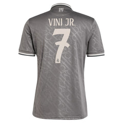Adidas - Vini Jr. Real Madrid Originals 2024/25 Third Replica Player Jersey - Charcoal