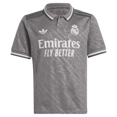 Adidas - Jude Bellingham Real Madrid Originals Youth 2024/25 Third Replica Player Jersey - Charcoal