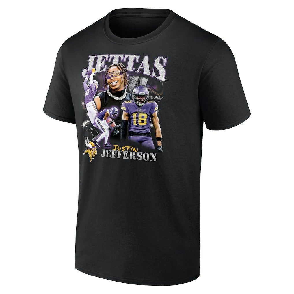Justin Jefferson Minnesota Vikings Notorious Player Graphic T-Shirt - Black - Fanatics