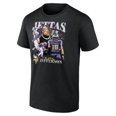 Justin Jefferson Minnesota Vikings Notorious Player Graphic T-Shirt - Black - Fanatics