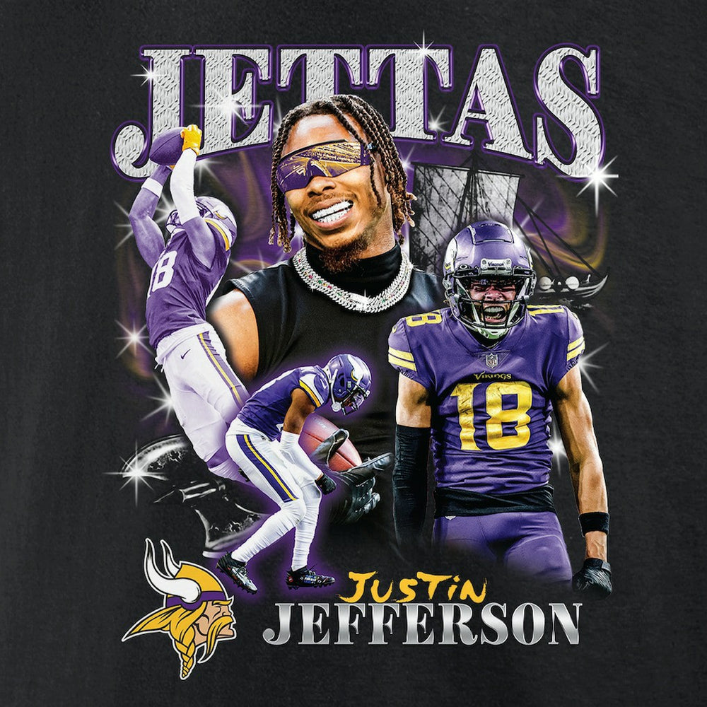 Justin Jefferson Minnesota Vikings Notorious Player Graphic T-Shirt - Black - Fanatics