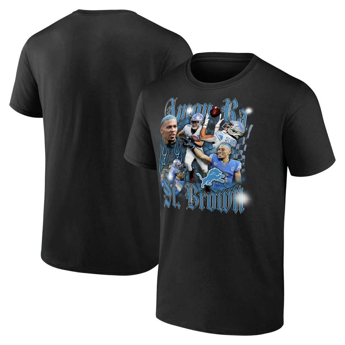 Amon-Ra St. Brown Detroit Lions Notorious Player Graphic T-Shirt - Black - Fanatics