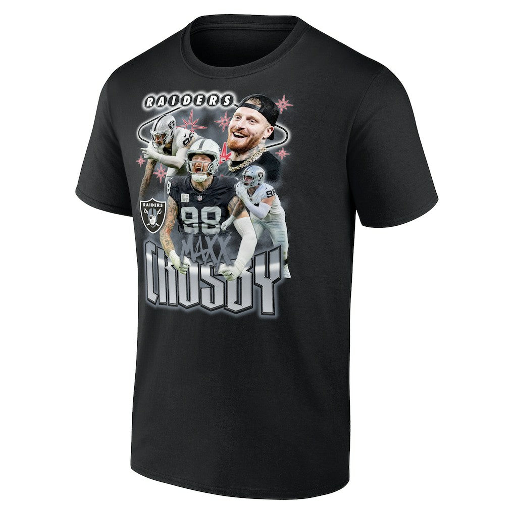 Maxx Crosby Las Vegas Raiders Notorious Player Graphic T-Shirt - Black - Fanatics