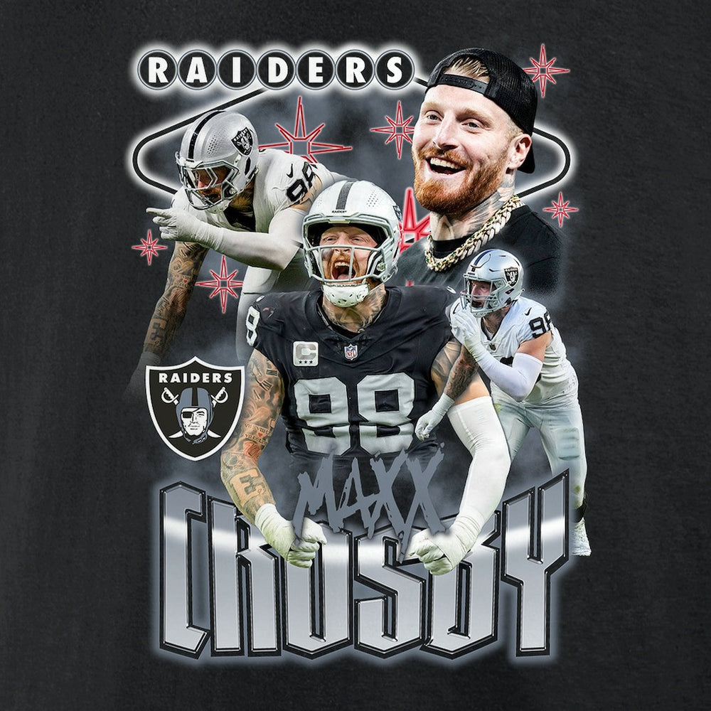 Maxx Crosby Las Vegas Raiders Notorious Player Graphic T-Shirt - Black - Fanatics