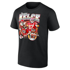 Travis Kelce Kansas City Chiefs Notorious Player Graphic T-Shirt - Black - Fanatics