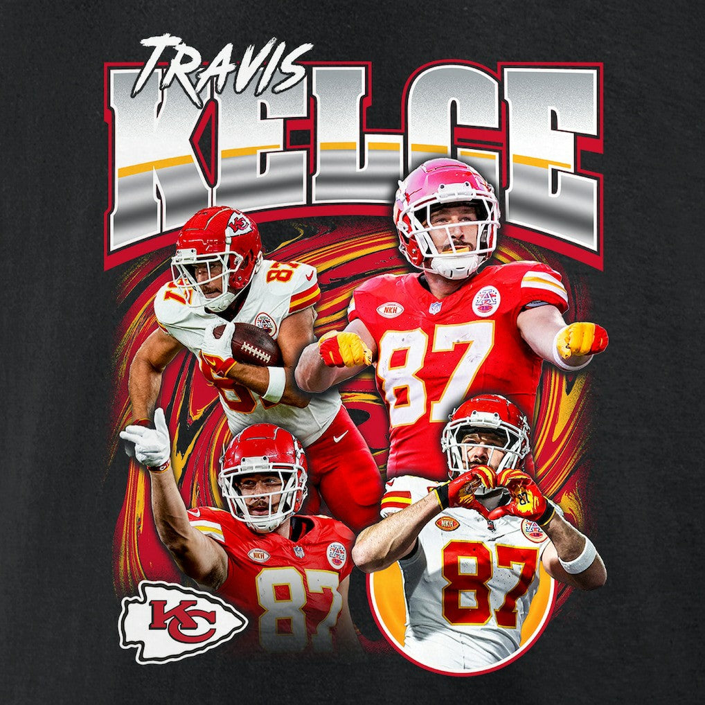 Travis Kelce Kansas City Chiefs Notorious Player Graphic T-Shirt - Black - Fanatics