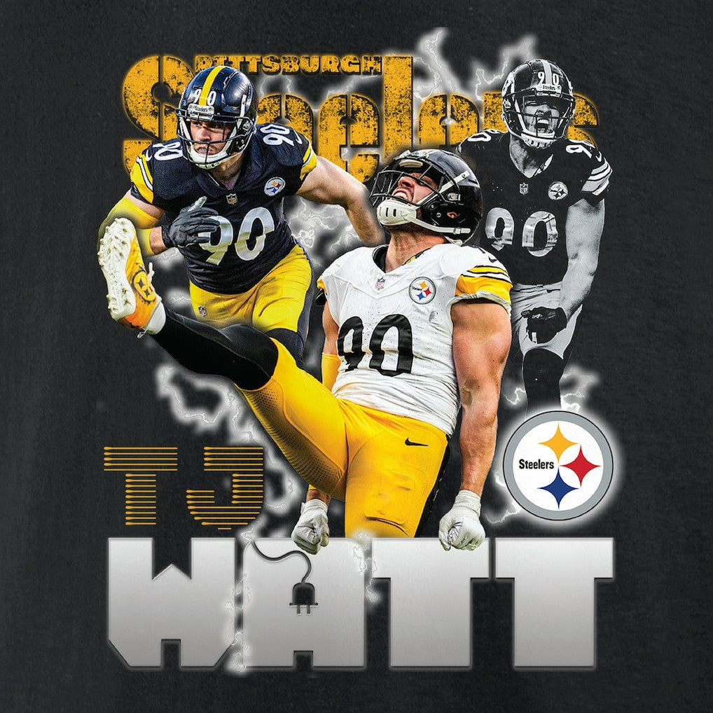 T.J. Watt Pittsburgh Steelers Notorious Player Graphic T-Shirt - Black - Fanatics