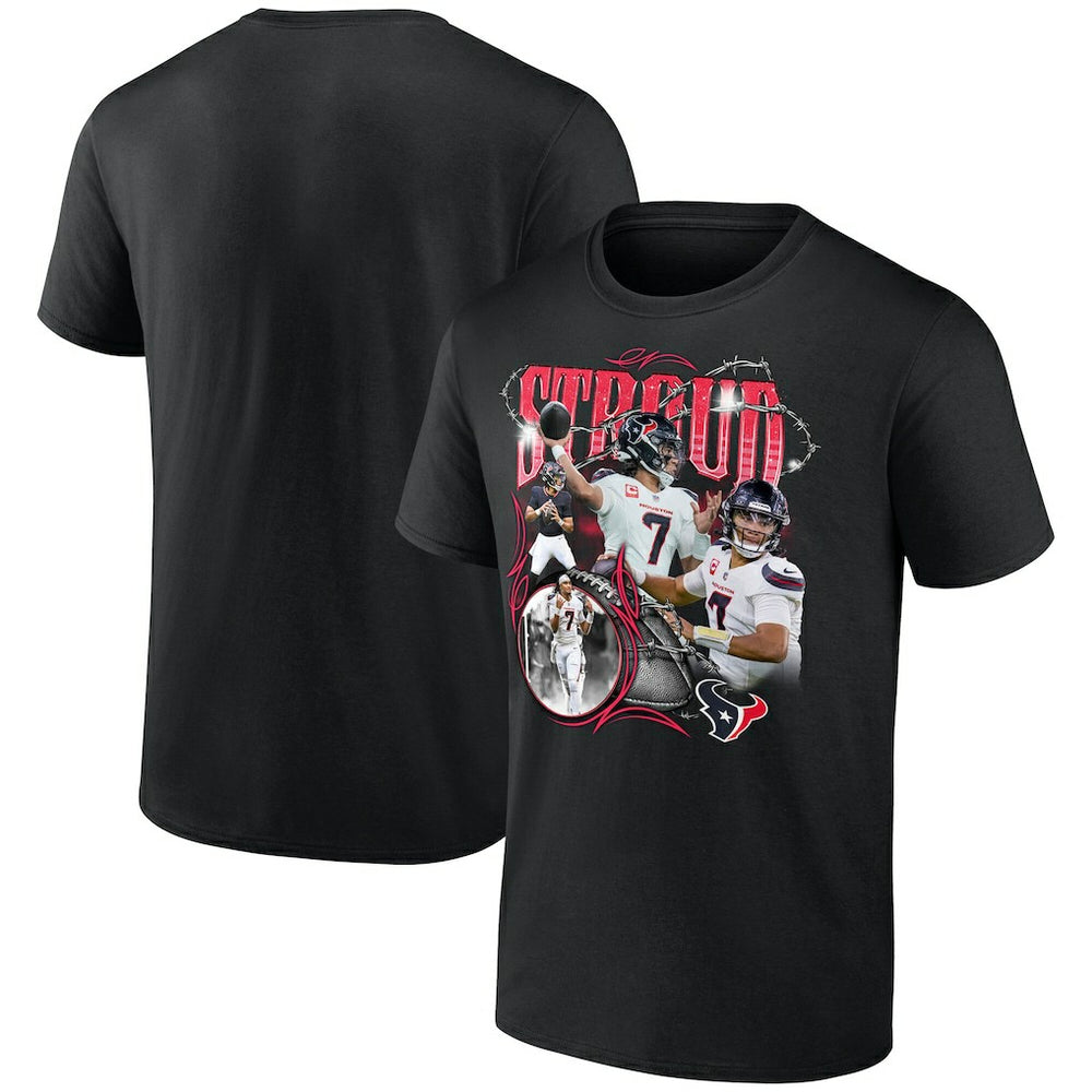 C.J. Stroud Houston Texans Notorious Player Graphic T-Shirt - Black - Fanatics