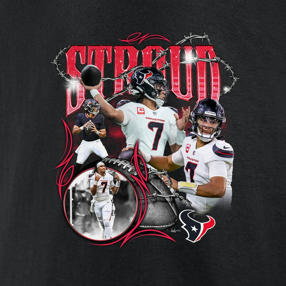 C.J. Stroud Houston Texans Notorious Player Graphic T-Shirt - Black - Fanatics