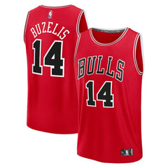 Fanatics Matas Buzelis Chicago Bulls Youth Fast Break Replica Player Jersey Icon Editi- Red