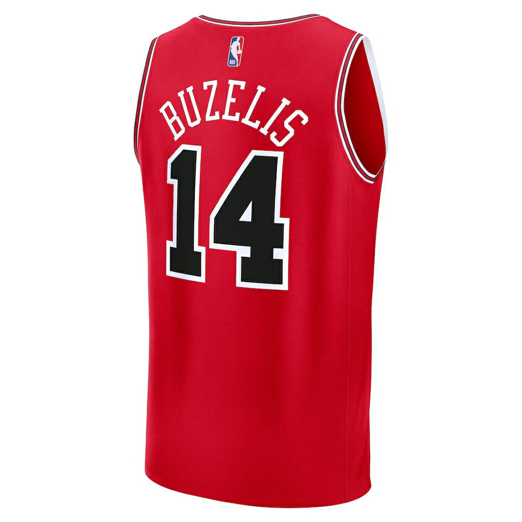 Fanatics Matas Buzelis Chicago Bulls Youth Fast Break Replica Player Jersey Icon Editi- Red